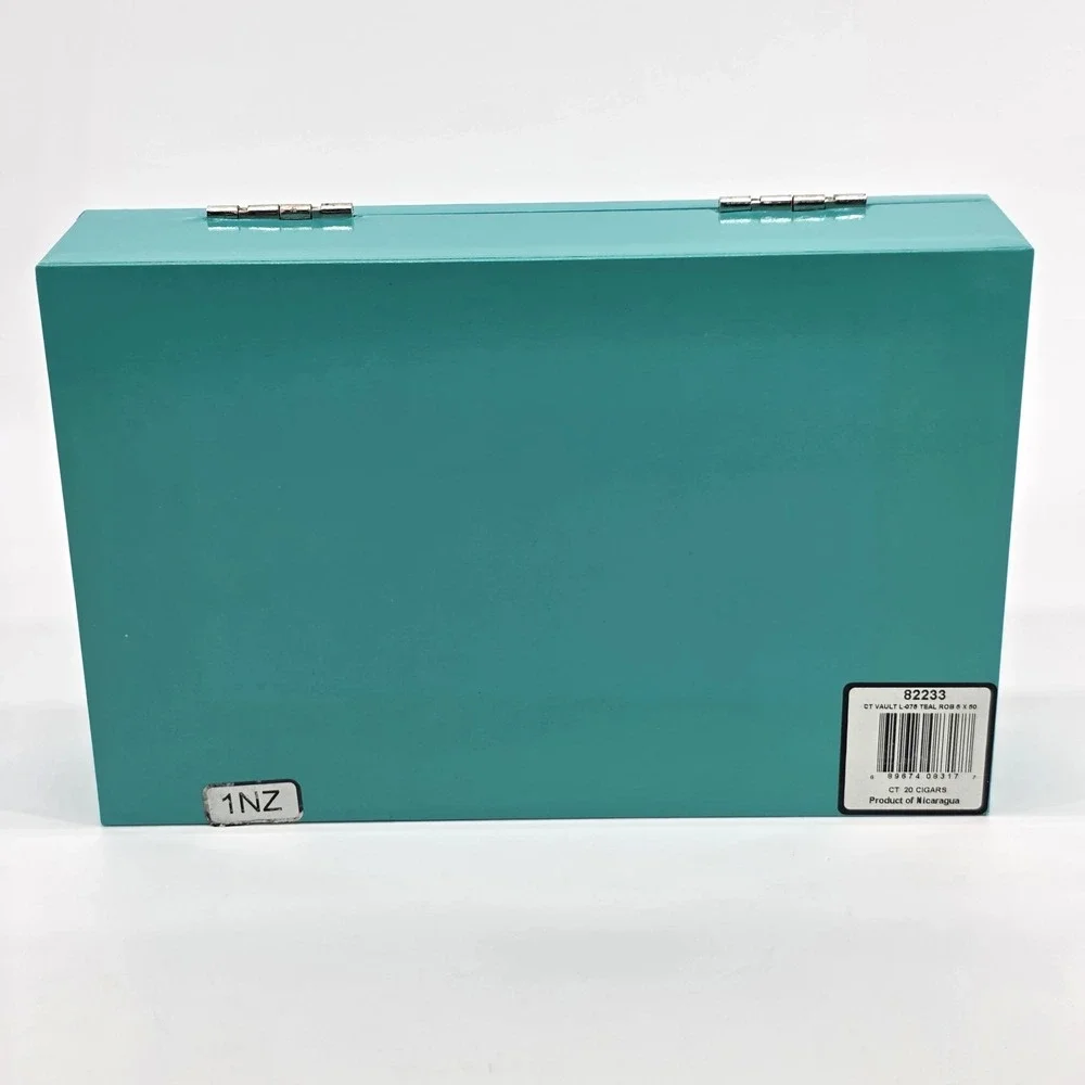 Torano Vault Cigar Box Vault C-033 Robusto Teal Blue Empty
